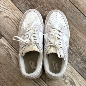 Nike Dunks - Classic White and Light Purple Sneakers